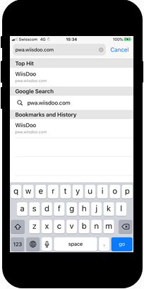 Add the app to your homescreen